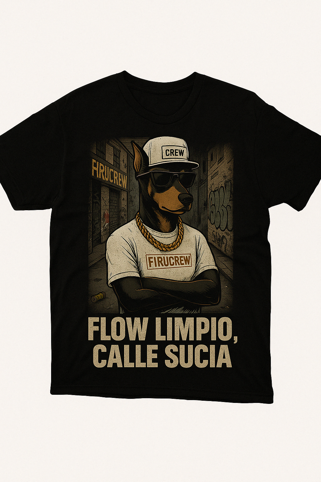 Camiseta FIRUCREW “Flow limpio, calle sucia” - FIRUSHOP