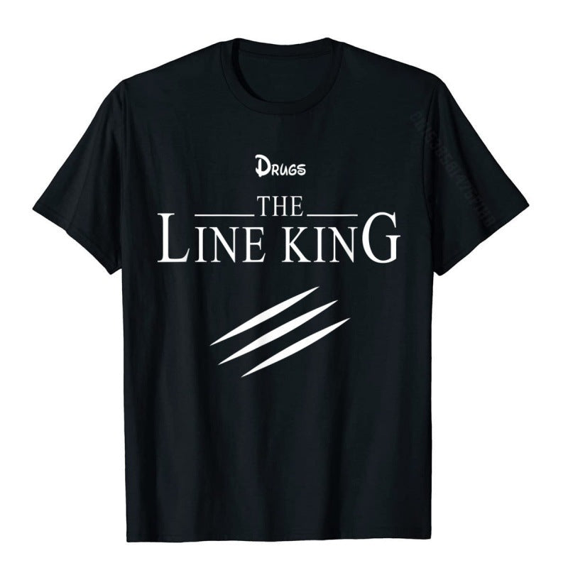 Camiseta divertida The Line King, unisex - FIRUSHOP